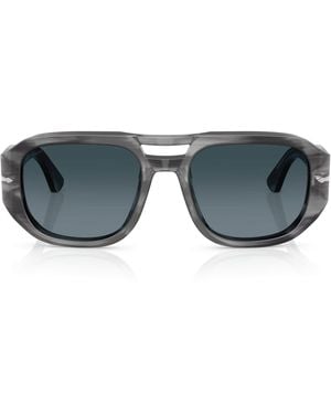Persol Acetate Vincent Pilot Sunglasses - Gray