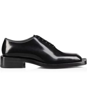 Christian Louboutin Caraca Abrasivato Leather Oxford Shoes - Black