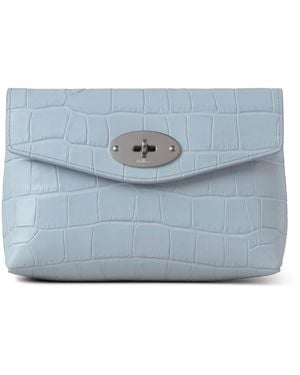 Mulberry Leather Darley Cosmetics Bag - Blue