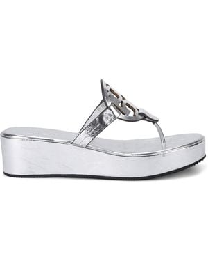 Tory Burch Miller Wedge Sandals 25 - White