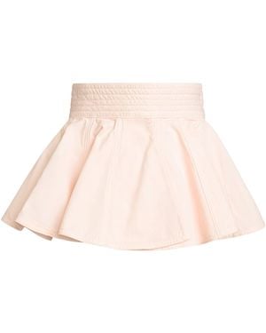 Alaïa Denim Peplum Belt - Natural