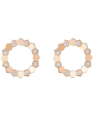 Chaumet And Diamond Bee De Earrings - Metallic