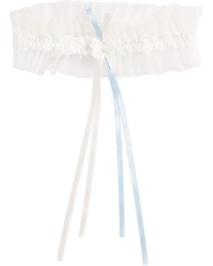 Simone Perele Lace Wish Garter - White