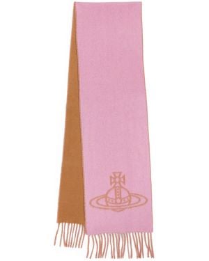Vivienne Westwood Wool Orb Scarf - Pink
