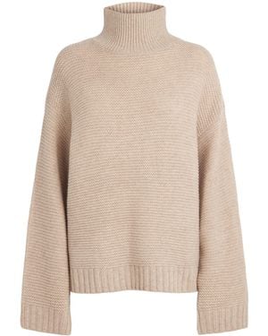 FRAME Stretch-Wool The Links Rollneck Sweater - Natural