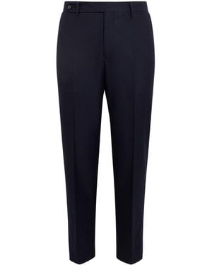 Corneliani Virgin Wool Slim Pants - Blue
