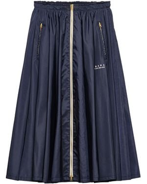 Prada Re-Nylon Pleated Midi Skirt - Blue