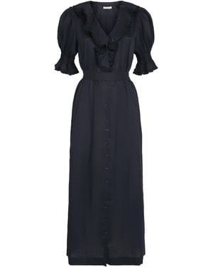 Doen Ramie Harriette Midi Dress - Black