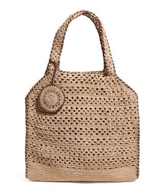 Stella McCartney Raffia Baby Bella Tote Bag - Natural