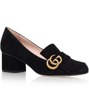 Gucci Marmont Leather Court Shoes - Purple