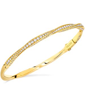 Graff And Diamond Spiral Bangle - Metallic