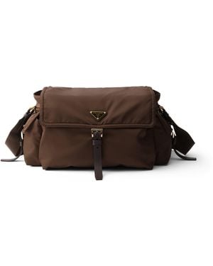 Prada Re-Nylon Explore Shoulder Bag - Brown
