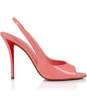Christian Louboutin Sofia Z Patent Leather Slingback Sandals 100 - Pink