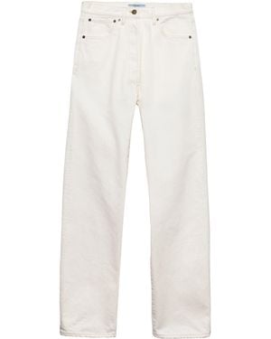 Prada Old Denim Straight Jeans - White