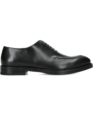 Ferragamo Leather Salerno Oxford Shoes - Black