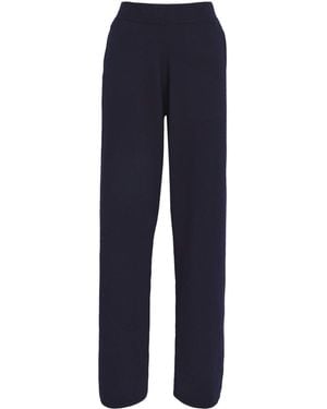 Harrods Cashmere Wide-Leg Sweatpants - Blue