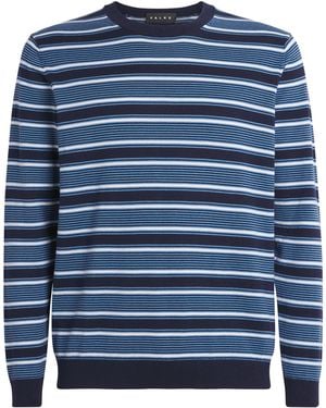 FALKE Cotton Stripe Jumper - Blue