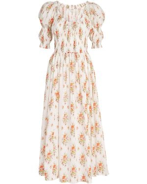 Doen Organic Cotton Ischia Midi Dress - Natural