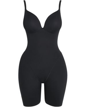 Skims Ultimate Padded Mid-Thigh Bodysuit - Blue