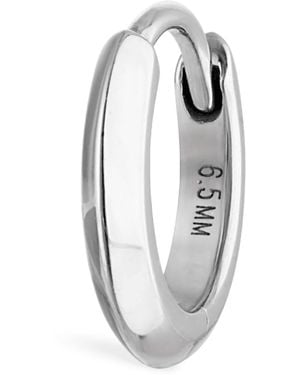 Maria Tash Faceted Metal Vertex Single Hoop Earring - Metallic