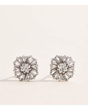 Suzanne Kalan And Diamond Flower Earrings - Natural