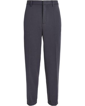 Emporio Armani Technical Stripe Trousers - Blue