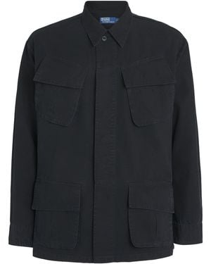 Polo Ralph Lauren Cotton Ripstop Utility Overshirt - Black