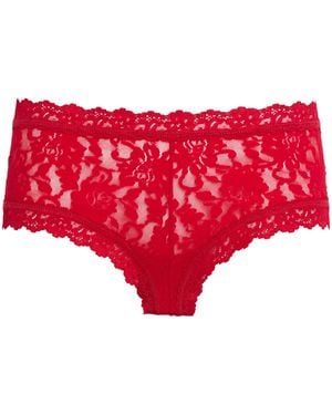 Hanky Panky Signature Lace Boyshorts - Red