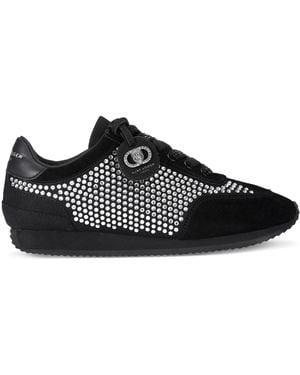 Kurt Geiger Suede Embellished Chelsea Sneakers - Black
