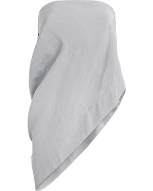 St. Agni Asymmetric Drape Top - Grey