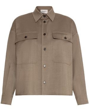 Weekend by Maxmara Wool-Blend Shirt Jacket - Brown