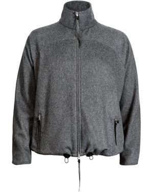 Alan Scott Cashmere-Blend Track Jumper - Grey