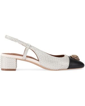 Kurt Geiger Embellished Sloane Slingback Heels - Metallic
