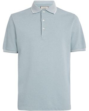 Canali Cotton Polo Shirt - Blue