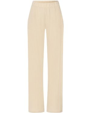 Hanro Summer Knits Straight Trousers - Natural