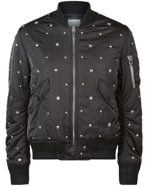 Sandro Silencio Embellished Bomber Jacket - Multicolour
