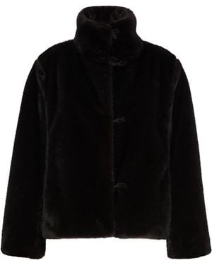 Max Mara Faux Fur Jacket - Black