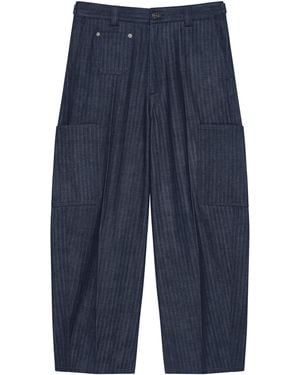 Givenchy Wool Cargo Trousers - Blue