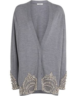 Erdem Embellished Cardigan - Grey