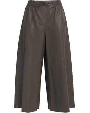 Yves Salomon Lambskin Culottes - Gray