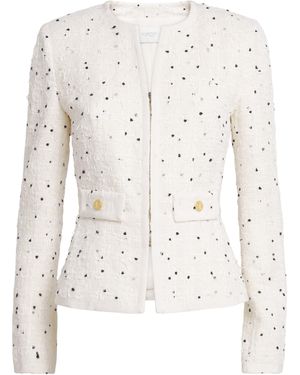 Giambattista Valli Cotton-Blend Polka-Dot Jacket - White