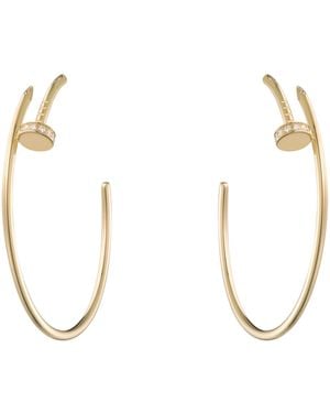 Cartier And Diamond Juste Un Clou Earrings - Metallic