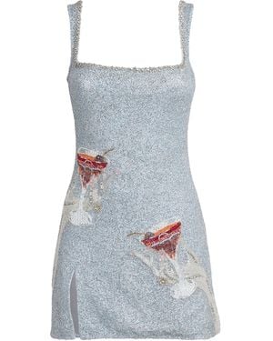 Clio Peppiatt Manhattan Mini Dress - Blue