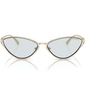 Tiffany & Co. Metal Cat Eye Sunglasses - Metallic