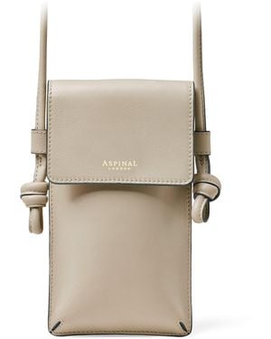 Aspinal of London Leather Ella Phone Pouch - Natural