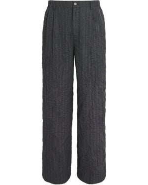 Jonathan Simkhai Crinkle-Effect Franco Trousers - Grey