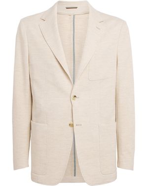Canali Linen Blazer - Natural