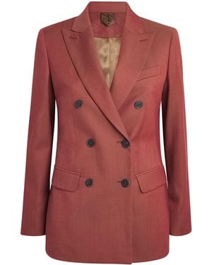 Max Mara Virgin Wool Blazer - Red