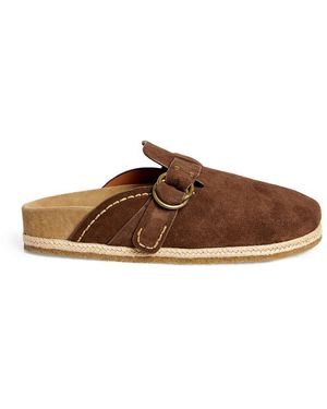 Polo Ralph Lauren Suede Turbach Clogs - Brown