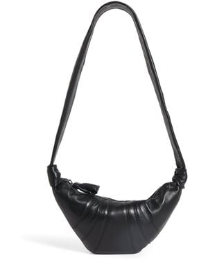 Lemaire Small Nappa Leather Croissant Cross-Body Bag - Black